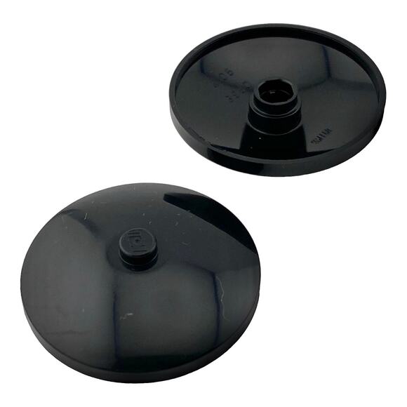 100 Lego Round Black Specialty Caps Plate 2x2 - New - A491 - Picture 3 of 12
